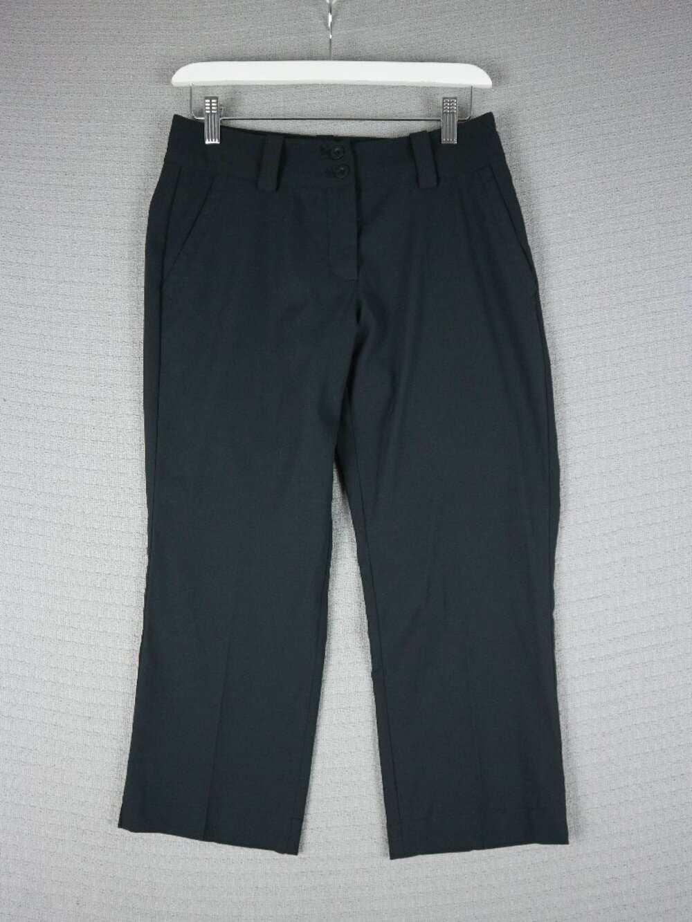 Nike Golf Tour Performance Polyester Capri Pants Black Womens Size 2